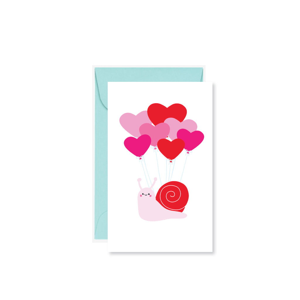 Balloon Snail Mini Card - Public School Paper Co.