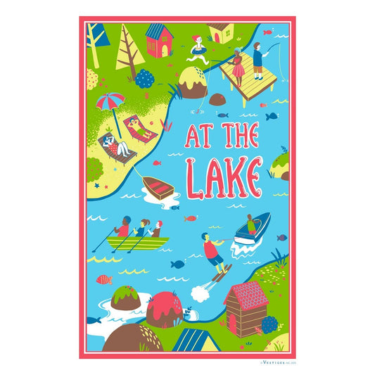 At the Lake Tea Towel