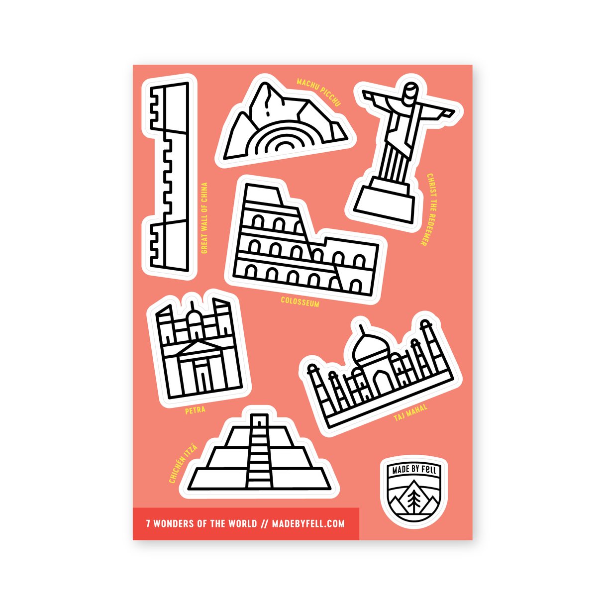 7 Wonders Sticker Sheet - Fell