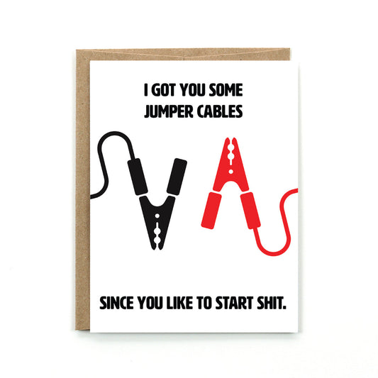 Jumper Cables Card - Public School Paper - S&H Co.