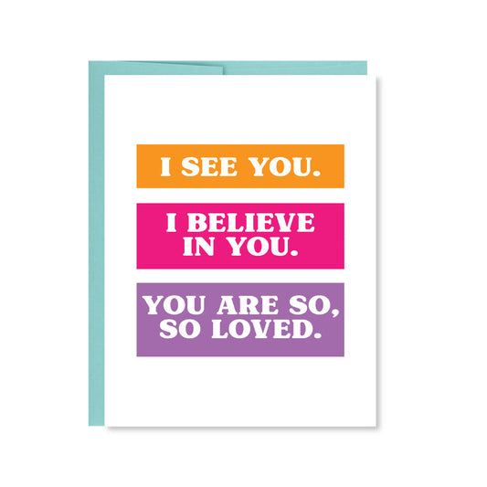 Believe in You Card - Public School Paper - S&H Co.