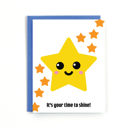 Time to Shine Card - Public School Paper - S&H Co.