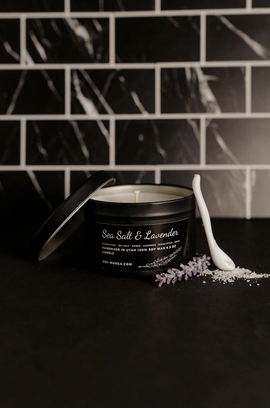 Sea Salt & Lavender Candle - Soymurga