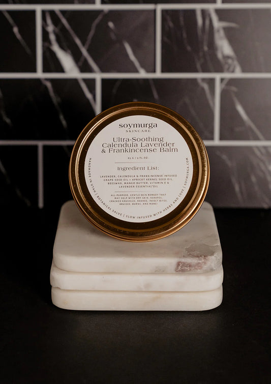 Ultra-Soothing Calendula Lavender & Frankincense Balm - Soymurga