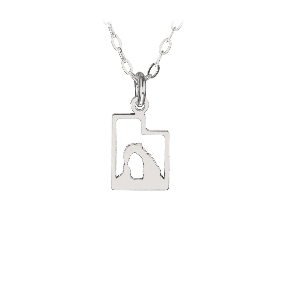 Delicate Arch Cut-Out Utah Necklace - Bearded Jeweler