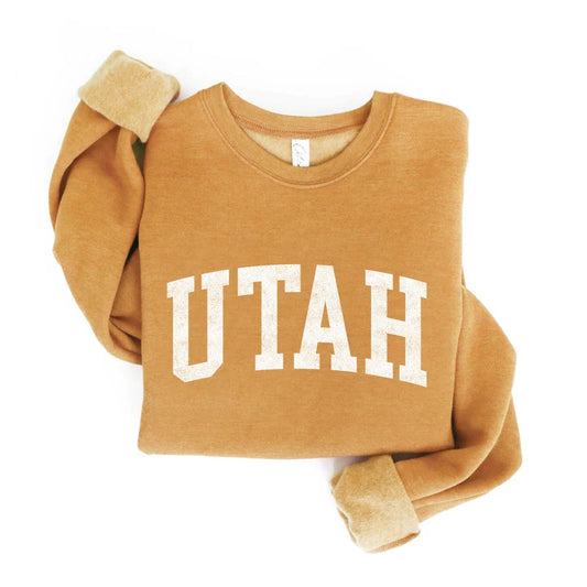 Utah Graphic Sweatshirt - Heather Mustard