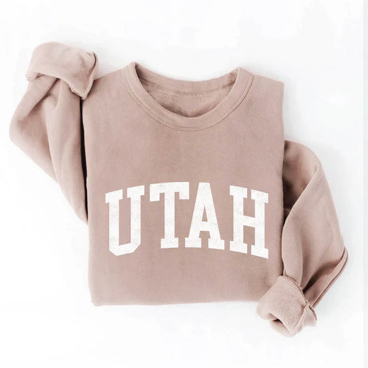 Utah Graphic Sweatshirt - Tan