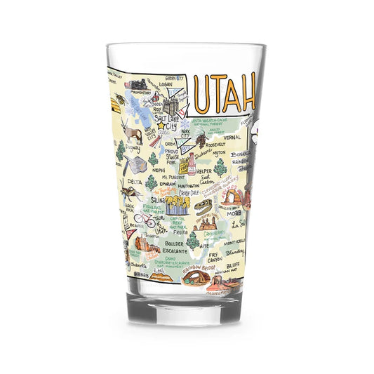 Utah 16 oz Glass