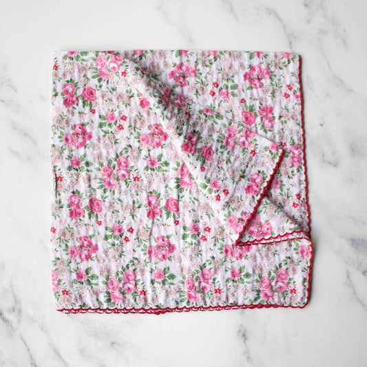 Rose Garden Cotton Scarf - 2 Colors - Tiepology