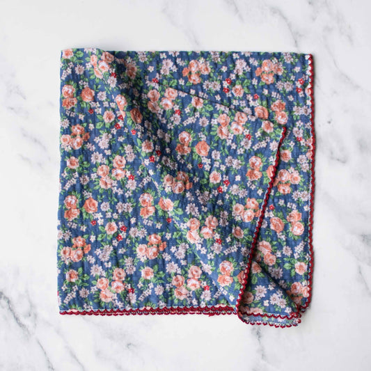 Rose Garden Cotton Scarf - 2 Colors - Tiepology
