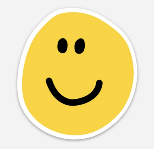 Happy Face Vinyl Sticker - Public School Paper - S&H Co.