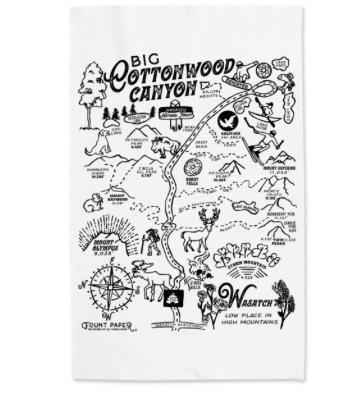 Utah Neighborhood Tea Towels - Fount Paper