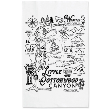 Utah Neighborhood Tea Towels - Fount Paper