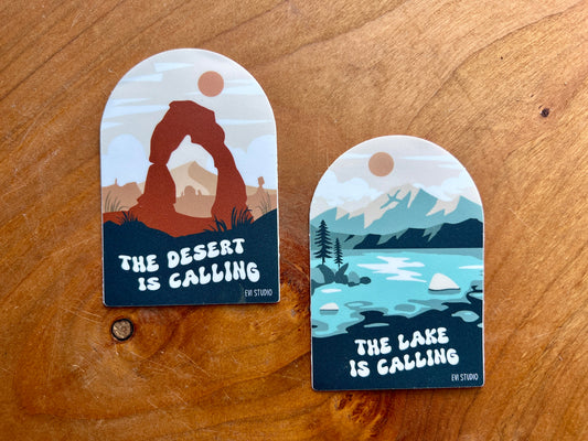 The Lake Is Calling Sticker