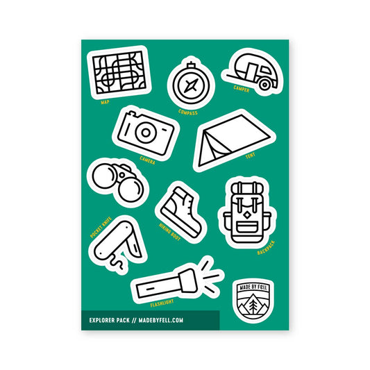 The Explorer Sticker Sheet - Fell - S&H