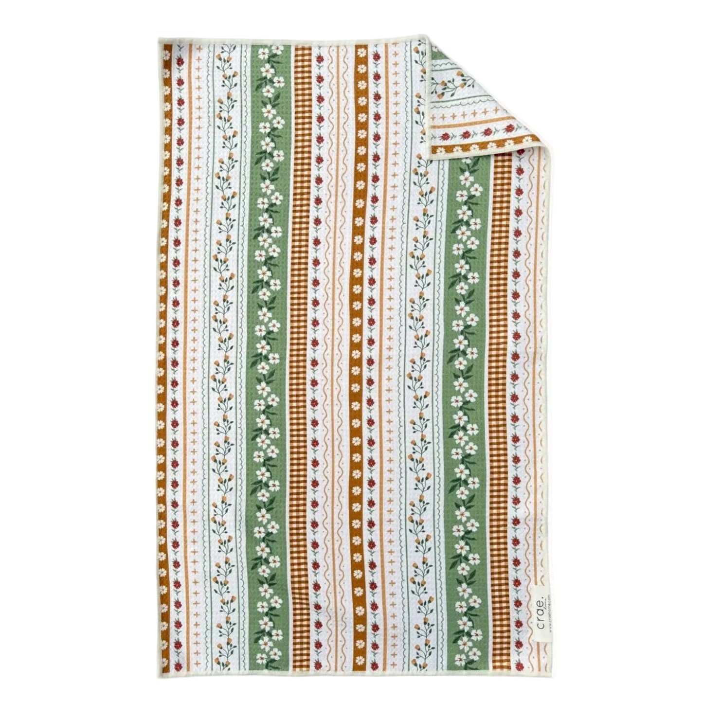 Erin: Double-Sided Hand Towel - Cream - Crae.Home