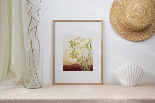 Utah Sego Lily Print | State Flower Series - Paperfinch Designs
