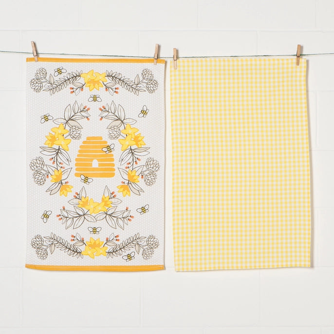 Bees Dishtowels Set of 2 - Now Designs by Dania