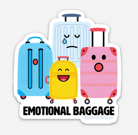 Emotional Baggage Sticker - Public School Paper - S&H Co.
