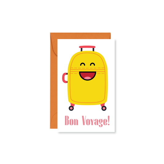Bon Voyage Mini Card - Public School Paper - S&H Co.
