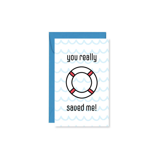 Really Saved Me Mini Card - Public School Paper - S&H Co.