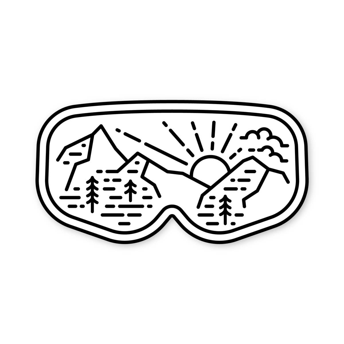 Ski Goggles Sticker - Fell WS