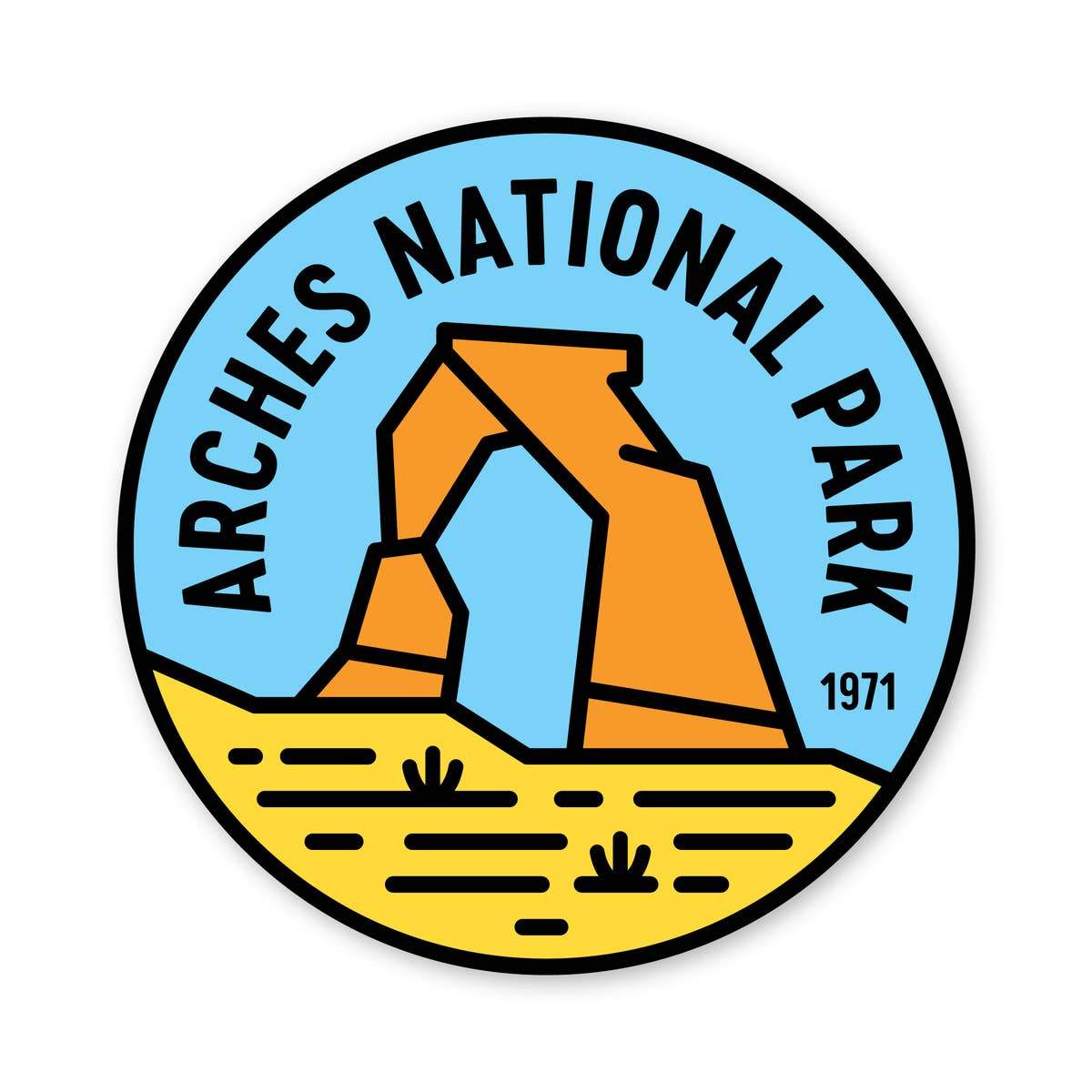 Arches National Park Sticker - Fell - S&H