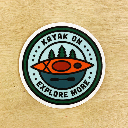 Kayak Patch - Sticker