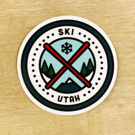 Ski Utah - Ski Patch - Sticker