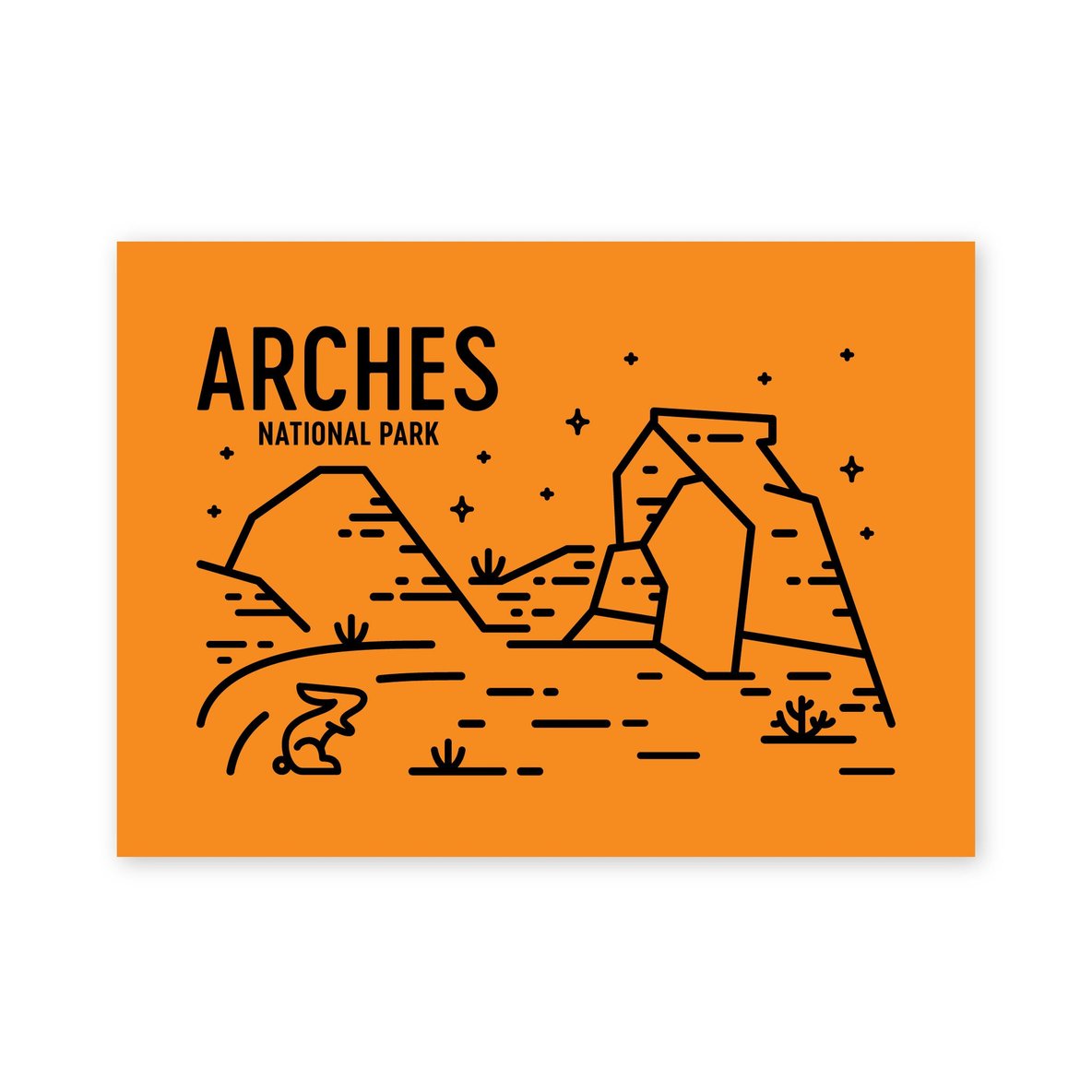 Arches National Park Postcard - Fell