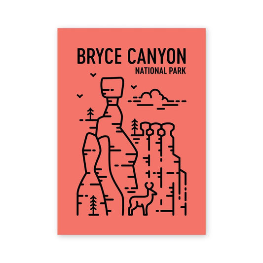 Bryce Canyon National Park Postcard - Fell