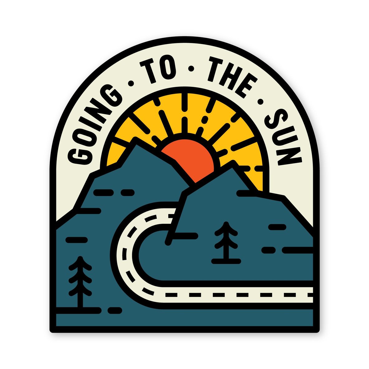 Going to the Sun Sticker - Fell