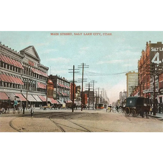 UT-115 Main Street, Salt Lake City, Utah Vintage Image, Postcard - Found Image Press
