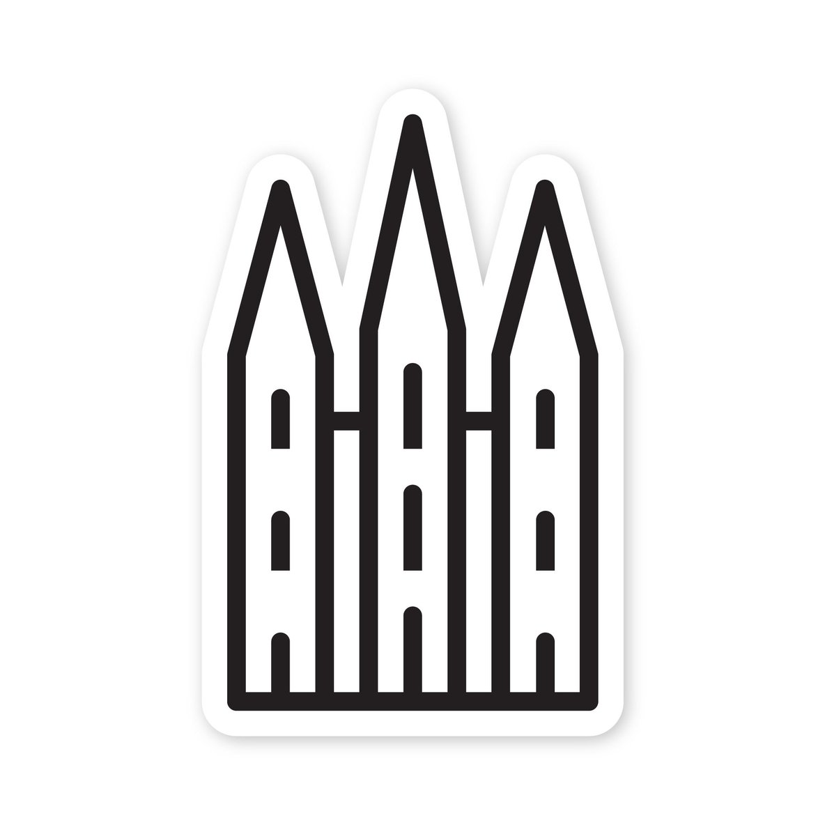 Salt Lake City Temple Sticker - Fell - S&H