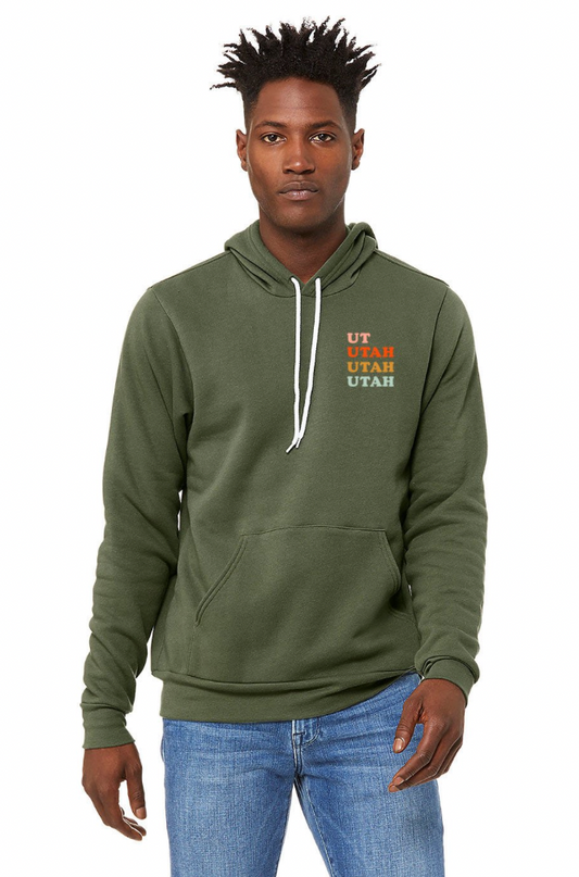 UT Utah Utah Utah Unisex Hoodie Green Sweatshirt