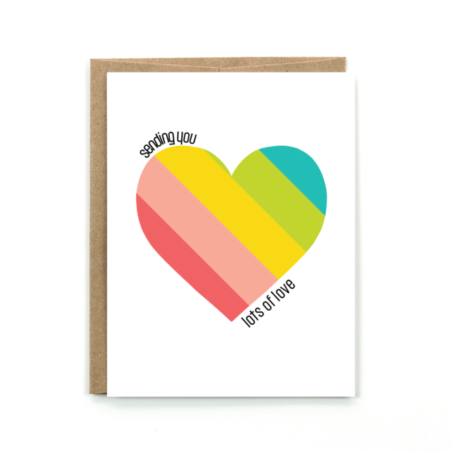 Sending You Lots of Love Card - Public School Paper Co.