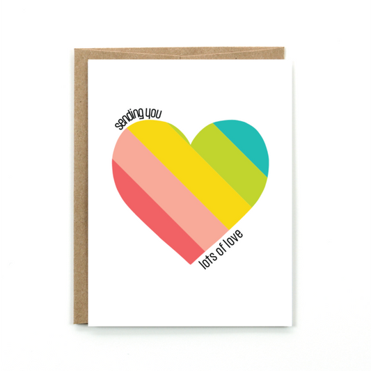 Sending You Lots of Love Card - Public School Paper Co.