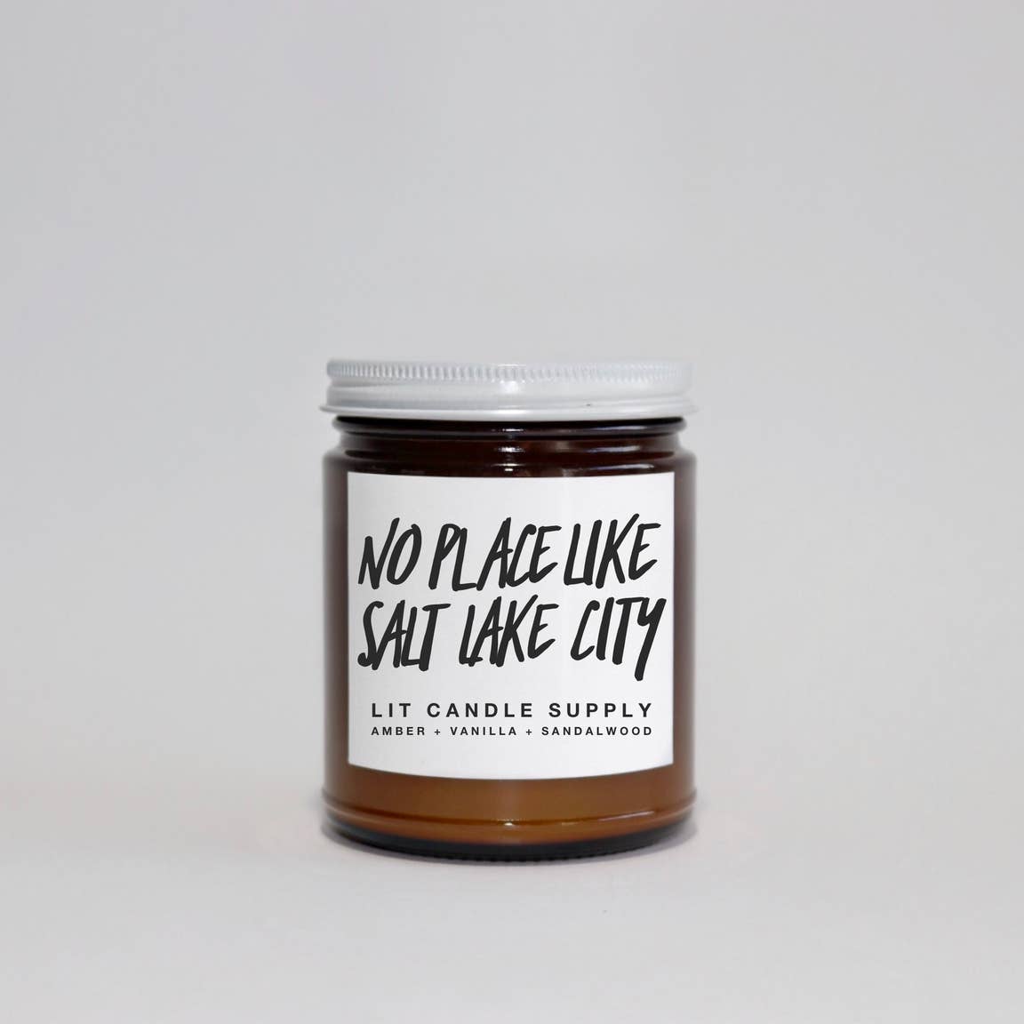 No Place Like Salt Lake City, Utah, Soy Candle - Lit Candle Supply