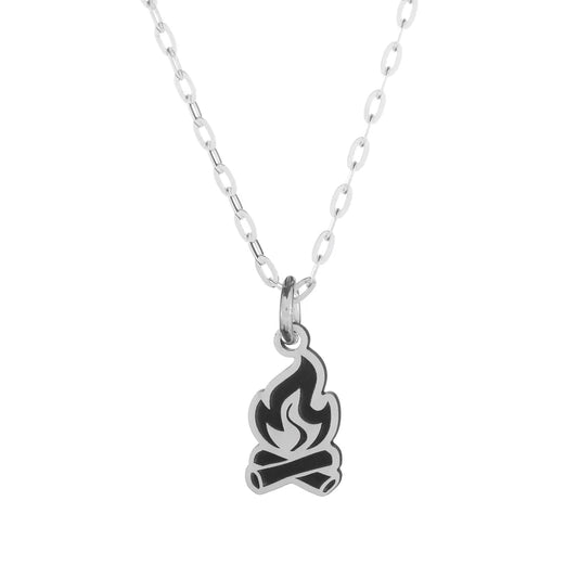 Campfire Tiny Necklace - The Bearded Jeweler
