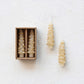 Unscented Tree Taper Candles in Eggnog -  2 Size Options - Creative Co Op - S&H