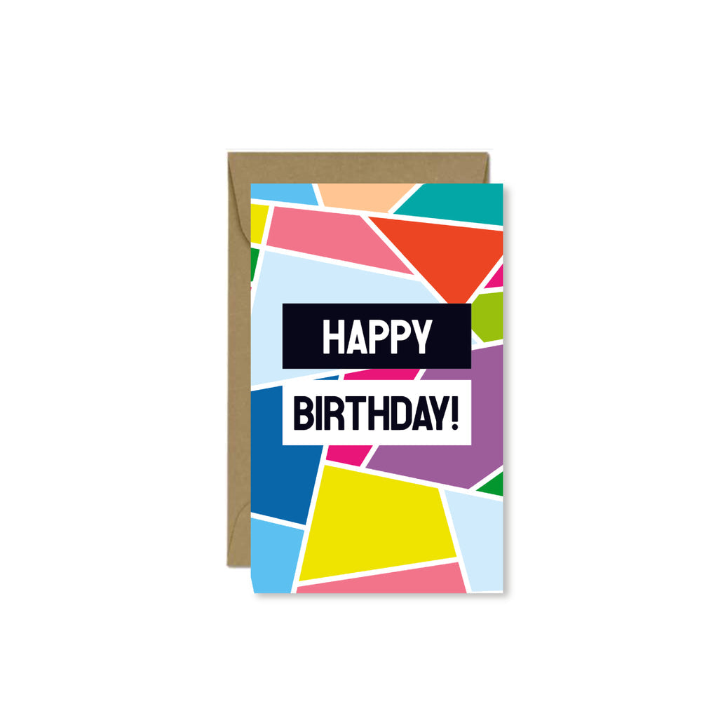 Happy Birthday Mosaic Mini Card - Public School Paper Co.