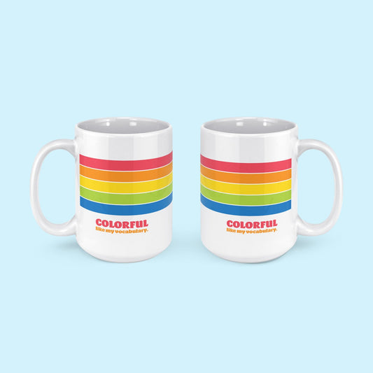 Colorful Vocabulary Mug - Public School Paper Co.