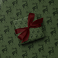 Holiday Argyle Frame with Bows Wrapping Paper - Double Sided - Frolic - S&H