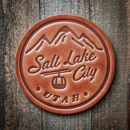 Salt Lake City Leather Coaster