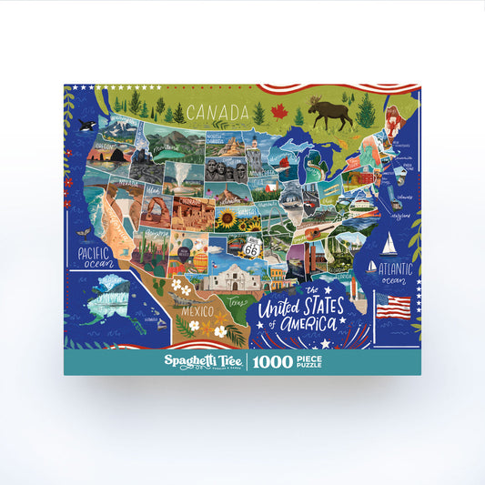 Nifty Fifty 1000 Piece Puzzle