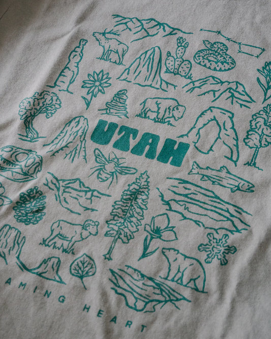 Roaming Heart - Icons Daily Tee Green