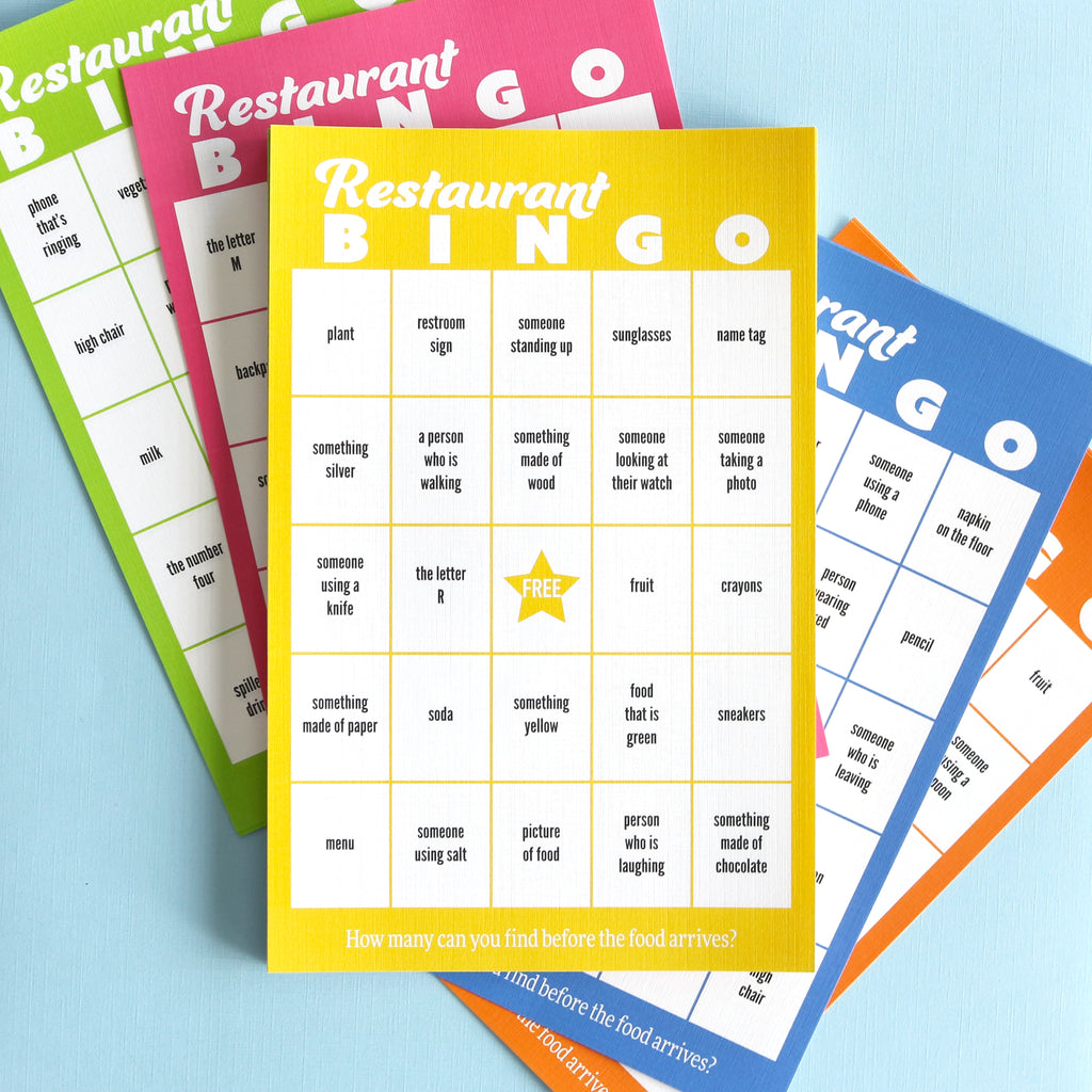 Restaurant Bingo - Public School Paper Co.