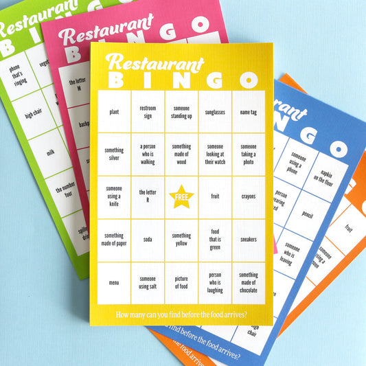 Restaurant Bingo - Public School Paper Co.