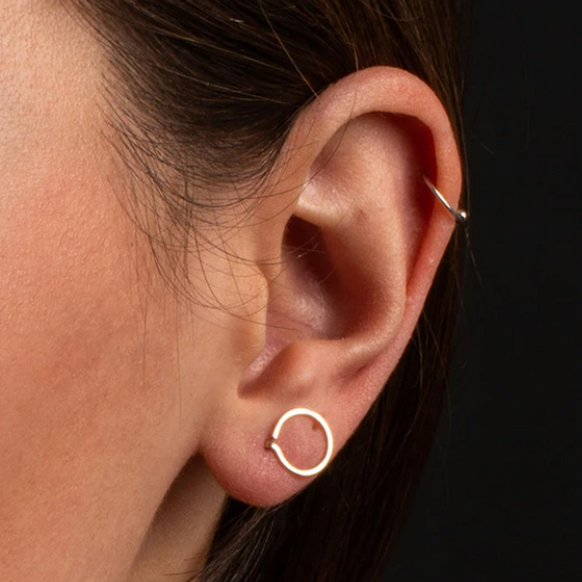 Circle Pin Earrings