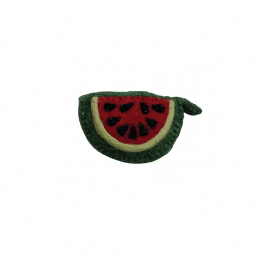 Handmade Embroidered Felt Tape Measure - Watermelon - Creative Co Op - S&H